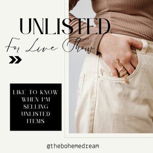 Unlisted Clothing For LIVE Show